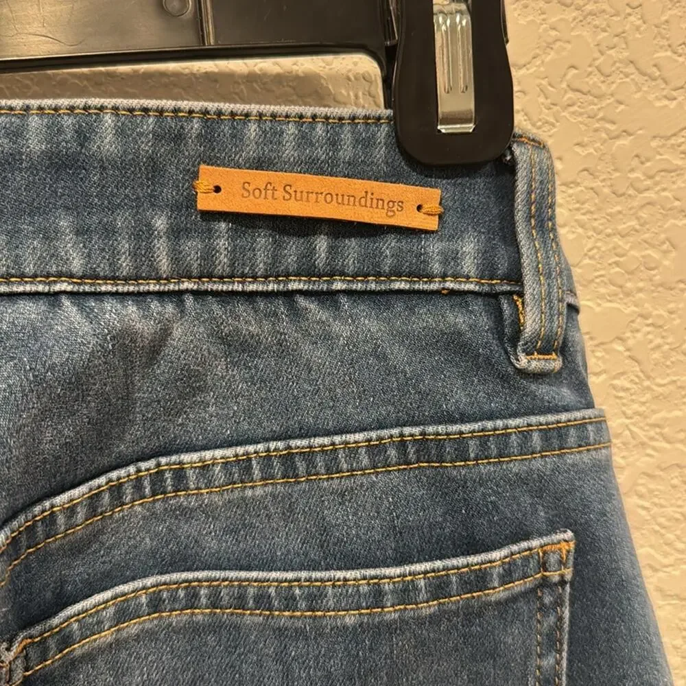 Soft Surroundings Womens Jean Shorts Size Small